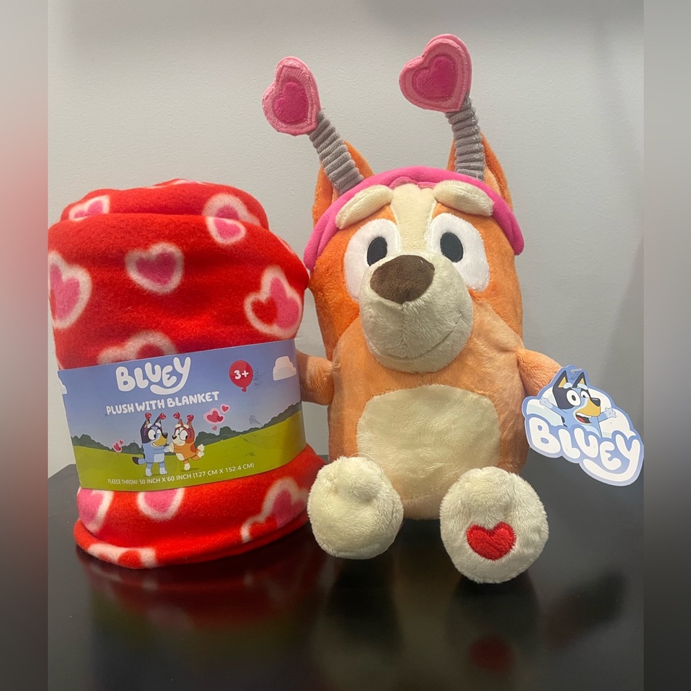 Bingo Plush with Blanket